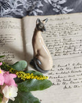 Vintage Franklin Mint Valencia Siamese Cat | Curio Cabinet Cats Figurine 1986
