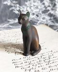 Franklin Mint Egyptian Bronze Cat 1988 | Curio Cabinet Cats Figurine