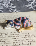 Vintage Franklin Mint Imari Cat 1988 | Curio Cabinet Cats Porcelain Figurine