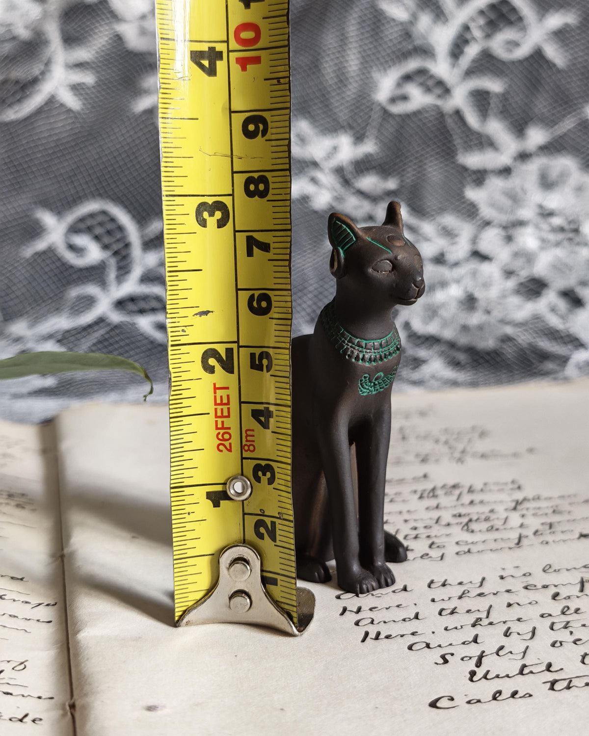 Franklin Mint Egyptian Bronze Cat 1988 | Curio Cabinet Cats Figurine