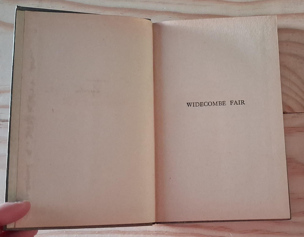 Widecombe Fair by Eden Phillpotts: Art Nouveau Cloth Edition (1932 Inscription)