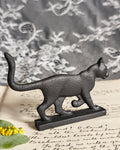 Vintage Franklin Mint Bootscraper Cat 1986 Cast Iron Curio Cabinet Cats