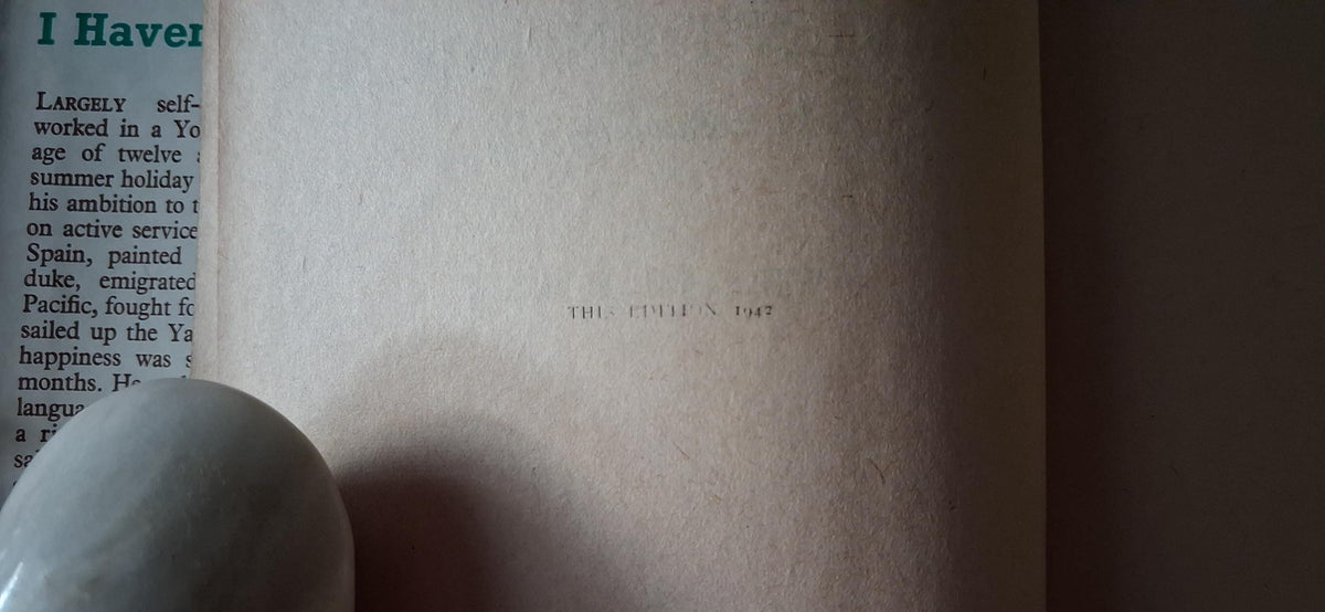 I Haven't Unpacked an Autobiography by William Holt Published in 1942