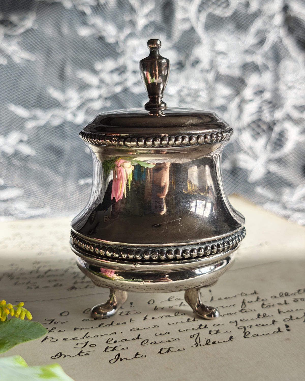 Vintage Ronson Varaflame Empire Hidden Table Lighter | Silver Plate 1960s USA